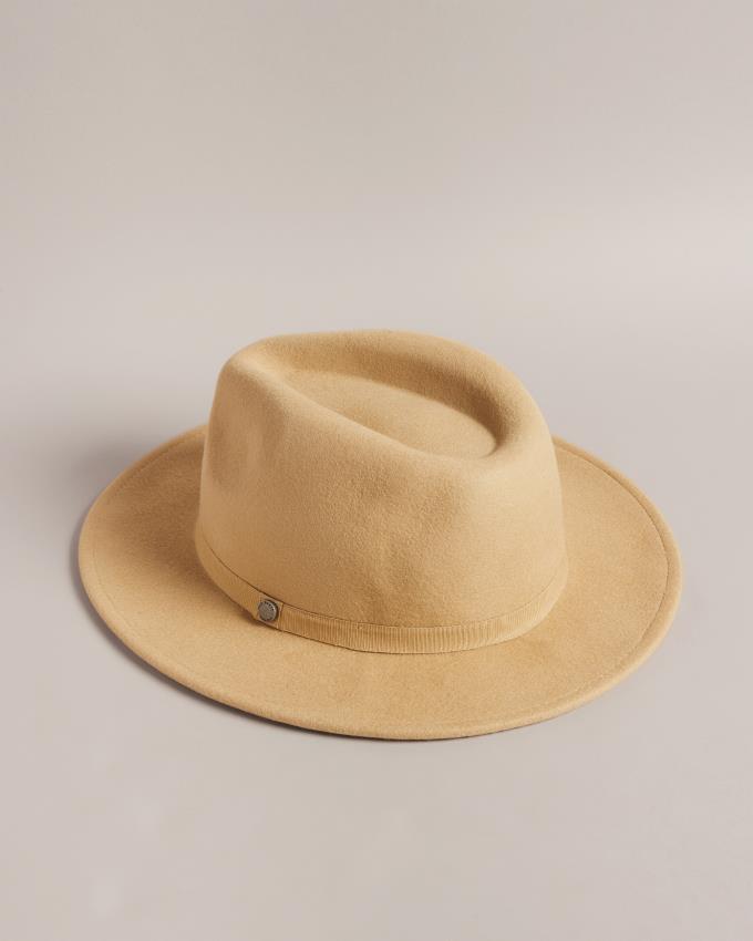 Chapeau Ted Baker Wool Felt Trilby Marron Homme | QON-72031734